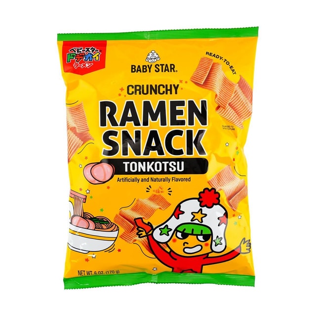 BABYSTAR Ramen Snack Tonkatsu Flavor 5.99 oz