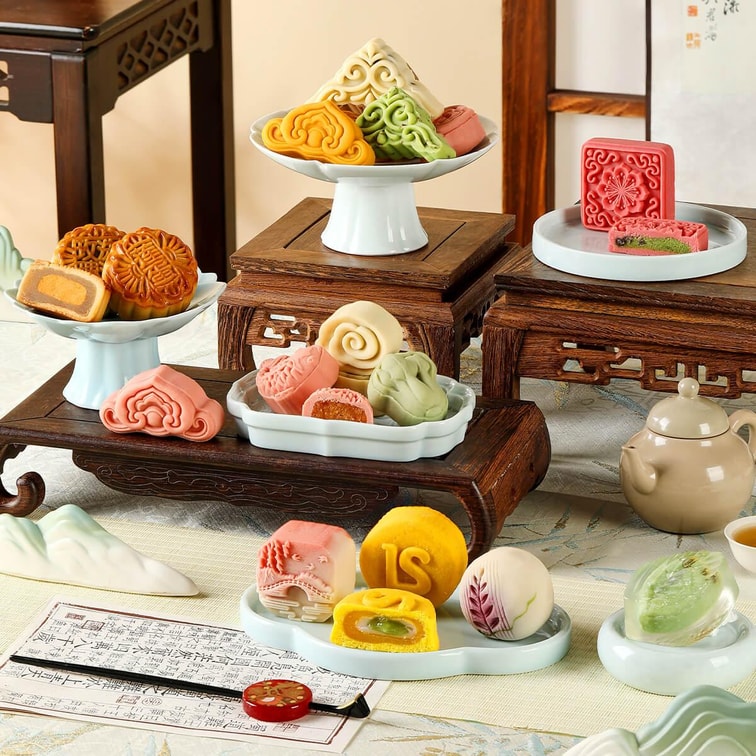 Beautiful Land Fragrant Moon Gift Mooncake Gift Box,28.74 oz