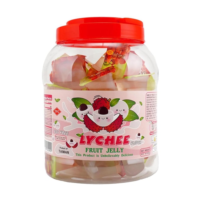 HONGYE Round Tub Jelly Lychee Flavor 52.9oz