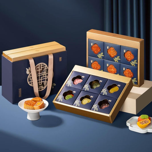 Crispy Moon Double-Layer Elegant Gift Mooncake Box 12 pieces 23.73 oz