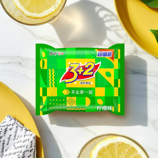 3+2 Soda Biscuit Lemon 375g